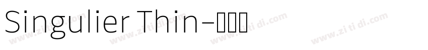 Singulier Thin字体转换